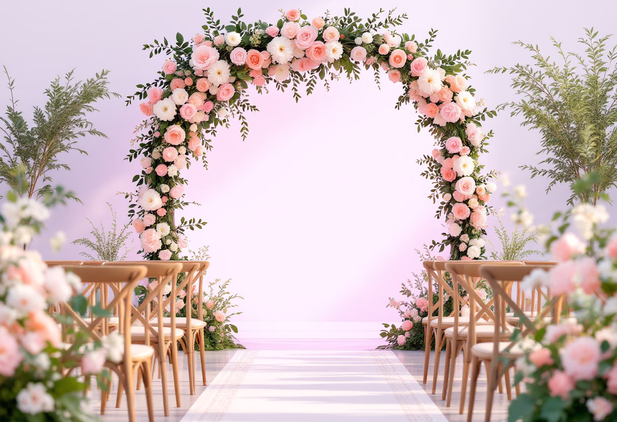 outdoor wedding ceremony setup